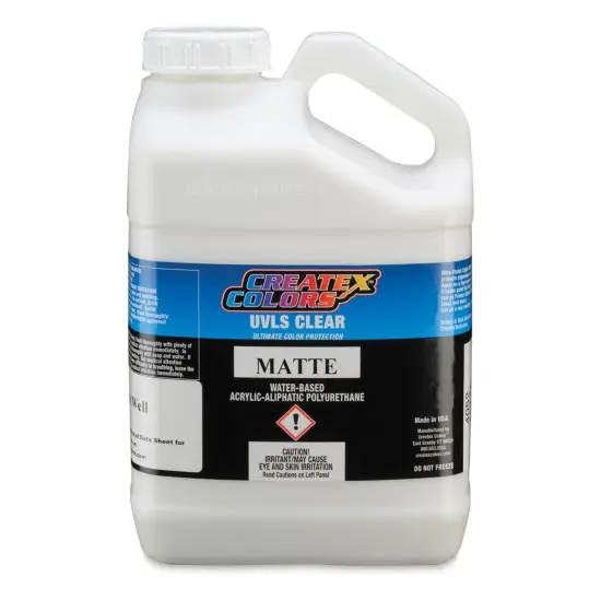 Createx UVLS Clear Top Coat - Matte, 1 Gallon {1}