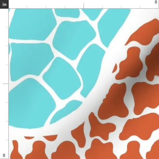 Various Fabrics by the Yard or Fat Quarter Abstract Jungle Animal Nature Zebra Leopard Cow Kitsch Custom Printed Fabric by Spoonflower {4}