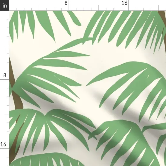 Various Fabrics by the Yard or Fat Quarter Abstract Palms Tropical Stripe Nature Minimalist Summer Vibes Large Scale Custom Printed Fabric by Spoonflower {2}