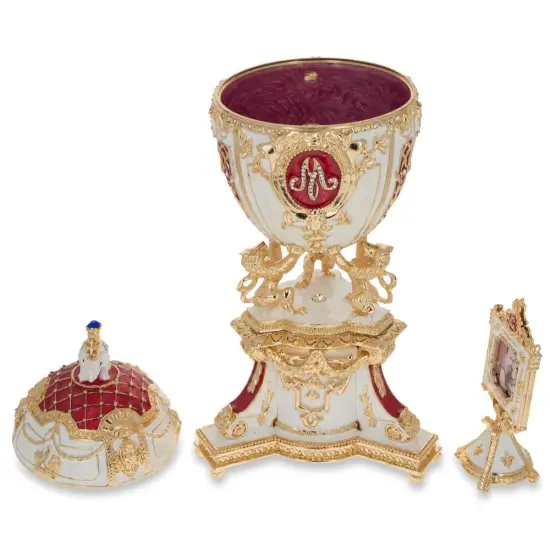 1903 Royal Danish Musical Imperial Easter Egg 9.6 Inches {5}