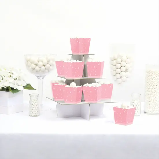 Big Dot of Happiness Pink Confetti Stars - Party Mini Favor Boxes - Simple Party Treat Candy Boxes - Set of 12 {3}
