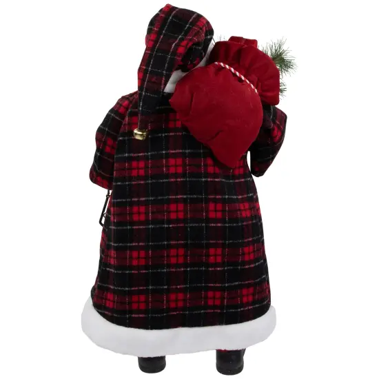 Northlight 24" Red and White Santa Claus with Lantern and Gift Bag Christmas Figure {6}