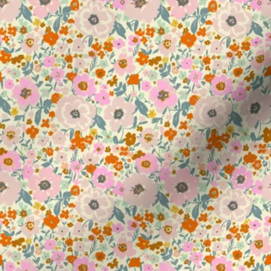 Various Fabrics by the Yard or Fat Quarter Floral Small Scale Flowers Feminine Botanical Nature Custom Printed Fabric by Spoonflower {7}