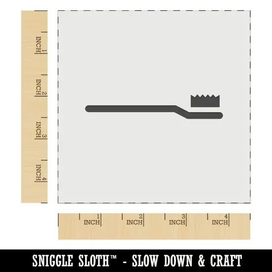 Toothbrush Icon Wall Cookie DIY Craft Reusable Stencil {6}