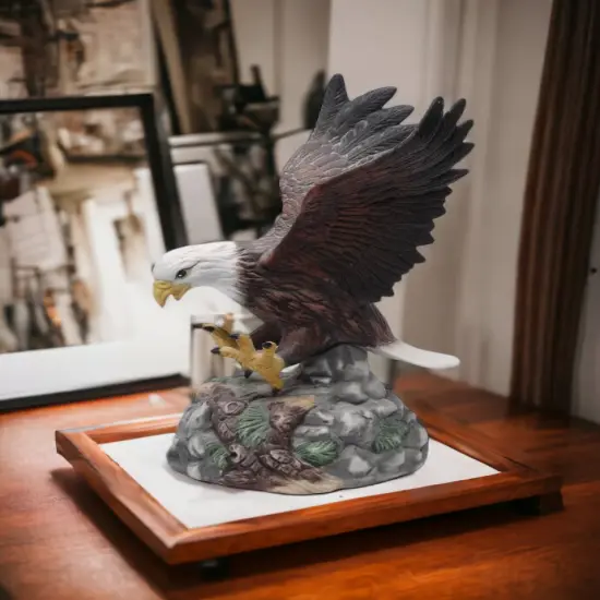 Ceramic Bald Eagle Figurine, Home D&eacute;cor, Patriotic Gift, Gift for Mom, Gift for Dad, Independence Day D&eacute;cor, July 4th, Gift for Veteran {2}