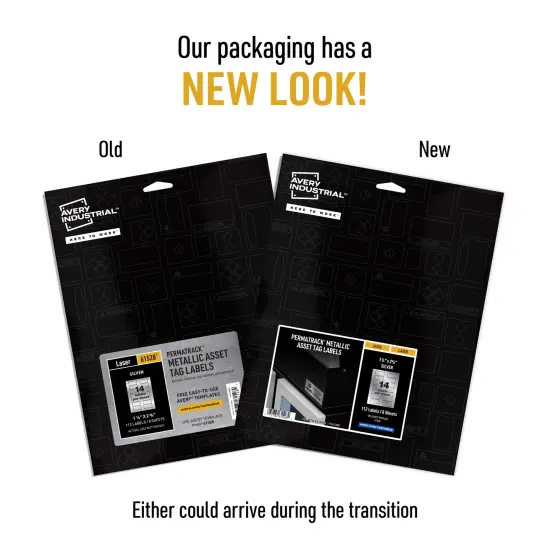Avery PermaTrack Metallic Asset Tag Labels, 1-1/4" x 2-3/4", 112 Asset Tags (61528) {2}