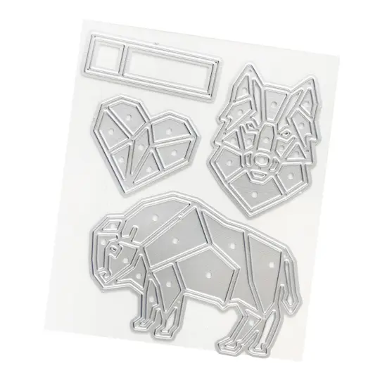 American Crafts Cedar House Metal Die Set-4/Pkg {5}