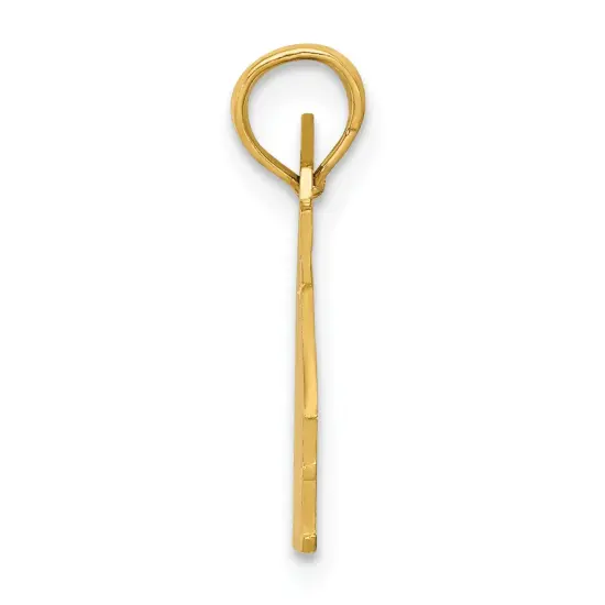 14K Gold School House Pendant Charm Jewelry 17 x 19 mm {3}