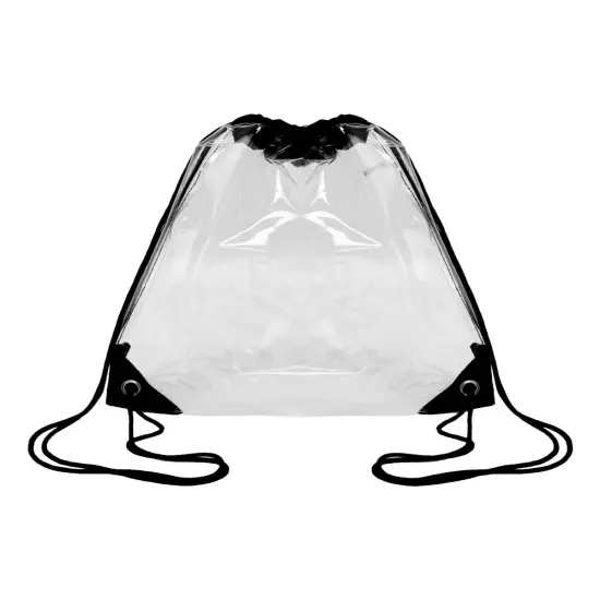 Ultimate Stylish Clear Drawstring Pack | PVC material Fashionable Transparent Travel Backpack | RAHEEV&reg; {2}