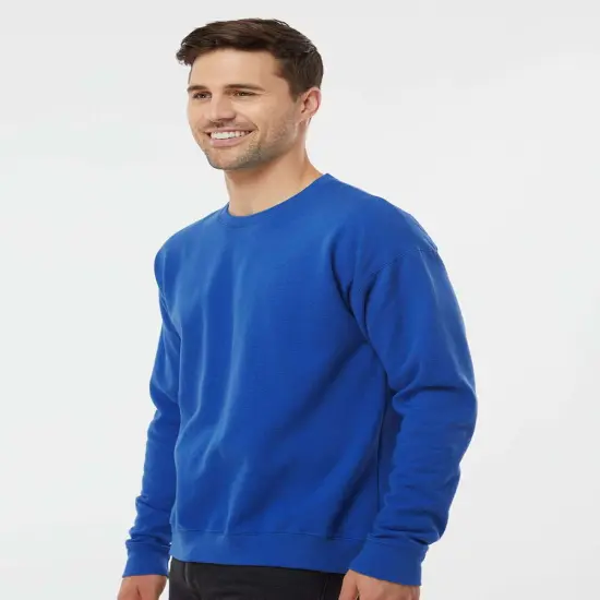 Tultex&reg; Long Sleeve Fleece Crewneck Sweatshirt Heather grey {5}