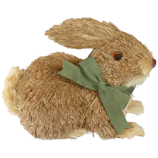 Northlight Brown Sisal Bunny Rabbit Easter Decoration - 8" {1}