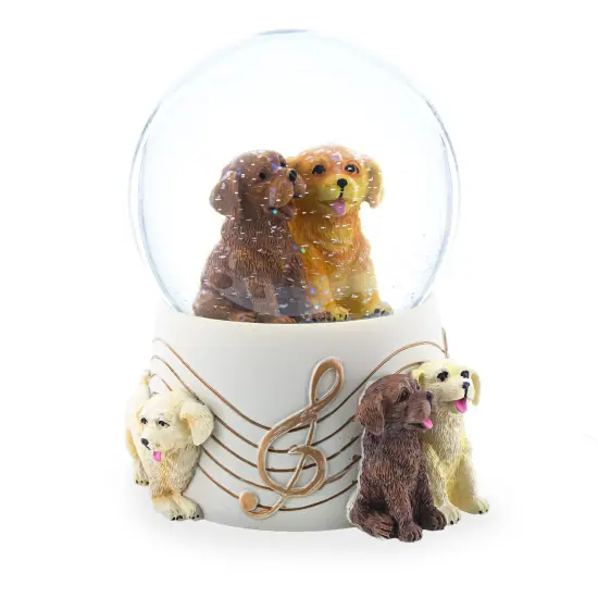 Dogs Party Musical Water Snow Globe {4}