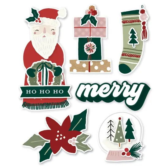 Boho Christmas Layered Chipboard {2}