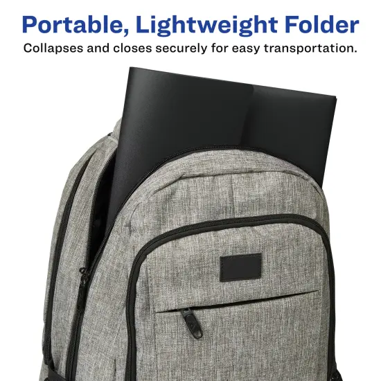 Avery Slide & View Expanding File Folder, 6 Pockets, Letter Size, 1 Black Folder (73542) {4}