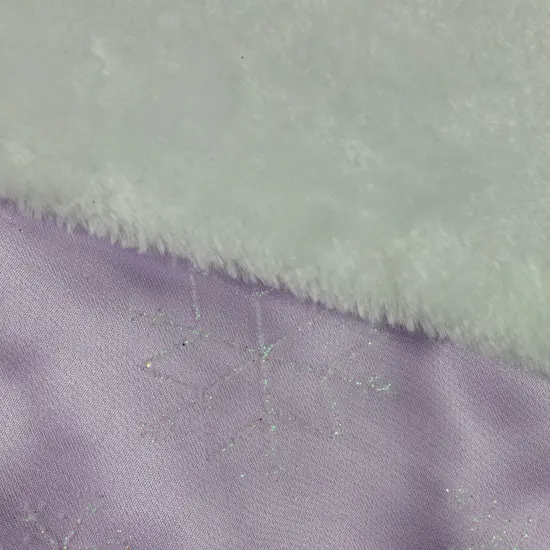 Northlight 20" Purple and White Glittered Snowflake Christmas Stocking with Cuff {7}