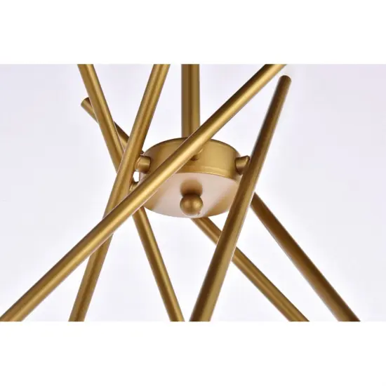 Lucca 23 inch pendant in brass {5}