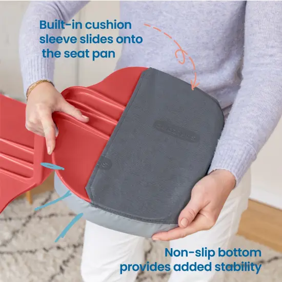 The Surf Portable Lap Desk and Surf Cushion, Flexible Seating Floor Desk with Foam Pad, 1-Pack Red {5}