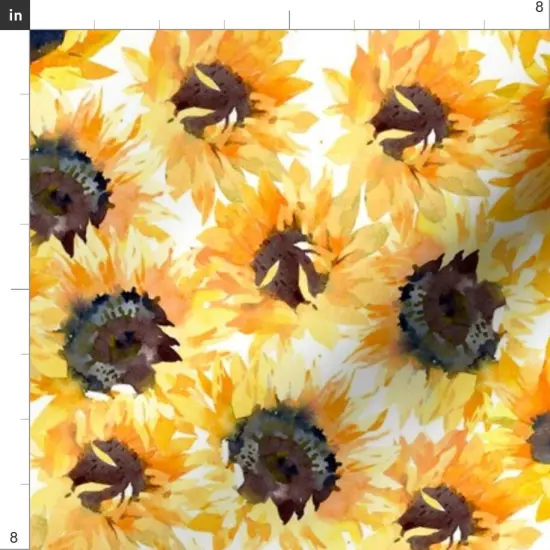 Various Fabrics by the Yard or Fat Quarter Boho Scattered Floral Flowers Nature Wildflower Custom Printed Fabric by Spoonflower {4}