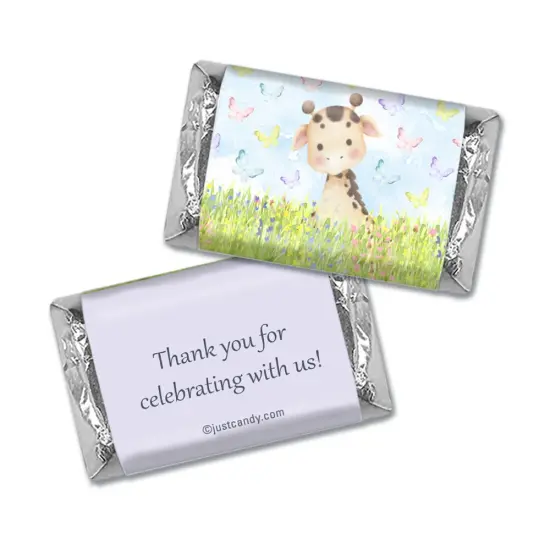 116 Pcs Baby Shower Candy Party Favors Hershey's Miniatures & Kisses - Jungle Animals {4}