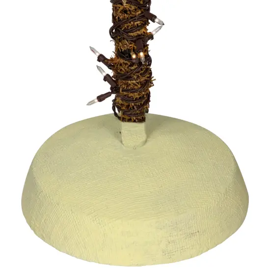 Northlight 6' Pre-Lit Artificial Tropical Outdoor Patio Palm Tree - Clear Lights Green {7}