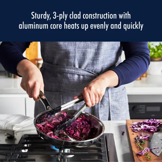 Henckels Clad H3 8-inch Stainless Steel Fry Pan {4}