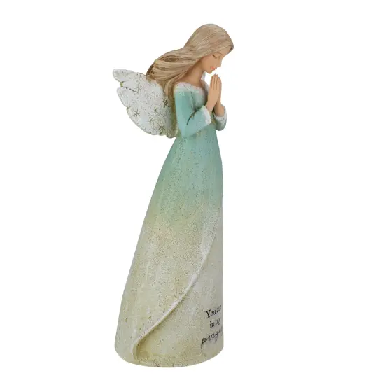 Roman Heavenly Blessings Collection "You Are in My Prayers" Angel Figurine - 8.5" Blue {4}