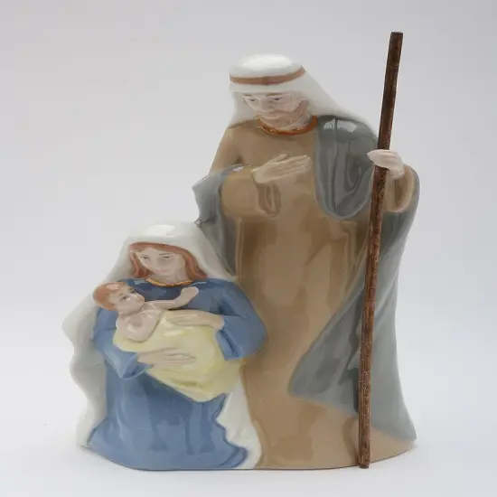 Ceramic Holy Family Nativity Music Box, Home D&eacute;cor, Religious D&eacute;cor, Religious Gift, Church D&eacute;cor, Baptism Gift {3}