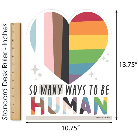Big Dot of Happiness So Many Ways to Be Human - Outdoor Lawn Sign - Pride Party Yard Sign - 1 Piece {6}