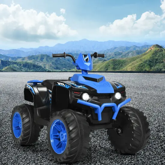 Iron Kids ATV Ride-On with Music, USB and 2 Speeds Blue {5}