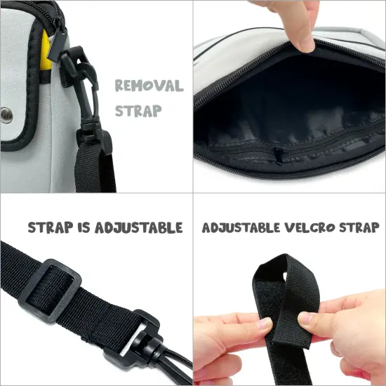 Wrapables Waterproof Bike Bag, Handlebar Cycling Storage Pouch for Tools and Accessories Gray / Yellow {5}