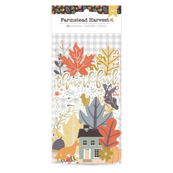 American Crafts Farmstead Harvest Ephemera Die-Cuts 73/Pkg-Icon - Gold Foil {1}