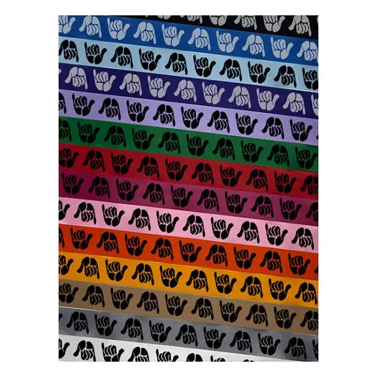 Shaka Hang Loose Surfer Sign Satin Ribbon for Bows Gift Wrapping - 1" - 3 Yards White Ribbon {1}