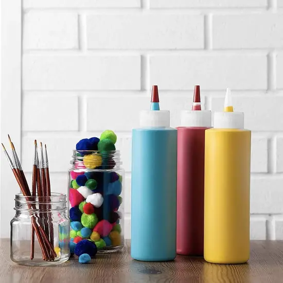 Pixiss Tie Dye Squeeze Bottles (8-Ounce) 6-Pack {6}