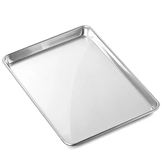 GRIDMANN Commercial Grade Aluminium Cookie Sheet Baking Tray - 6 Pans {2}