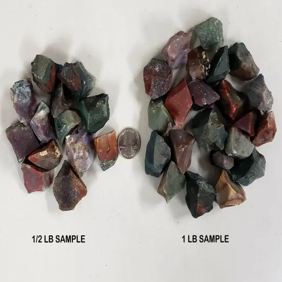 Raw Bloodstone Crystals from India - Bulk Rough Stones {4}
