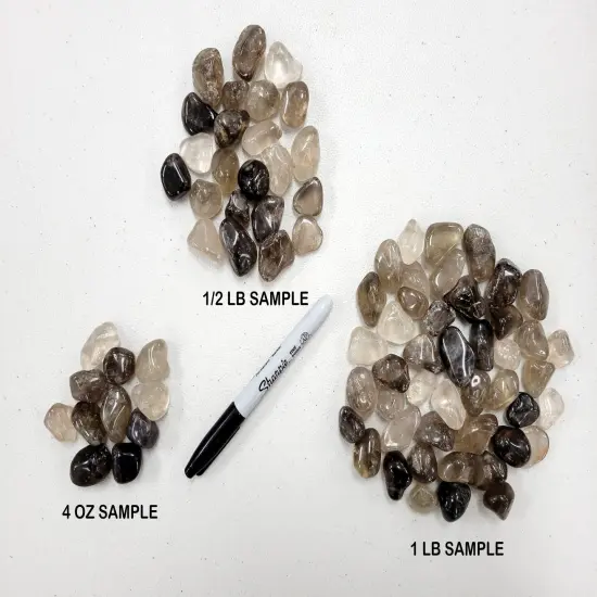 Bulk Tumbled Smoky Quartz Crystals - Size SMALL - 1/2 inch to 1 inch {3}