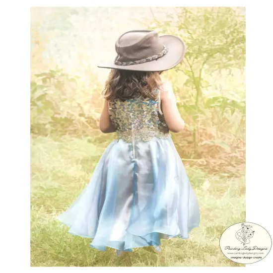 Cowboy Princess - Paper for Decoupage Crafting and Multi Media Art (small) {1}