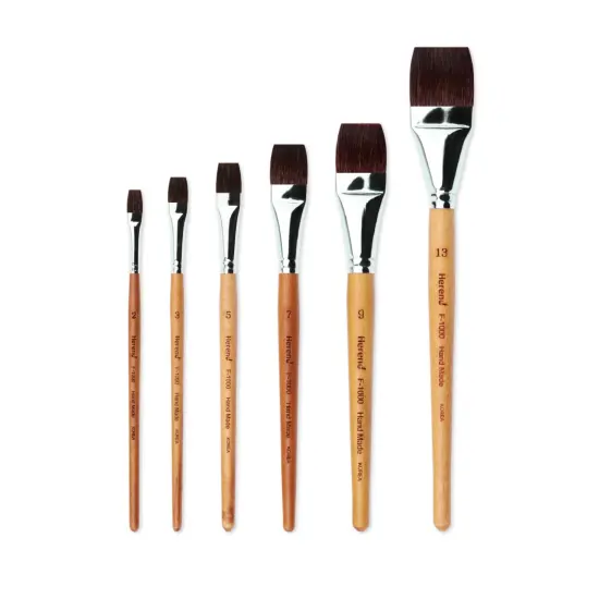 Herend Brush F-1000 Flat Brush (Squirrel) {1}