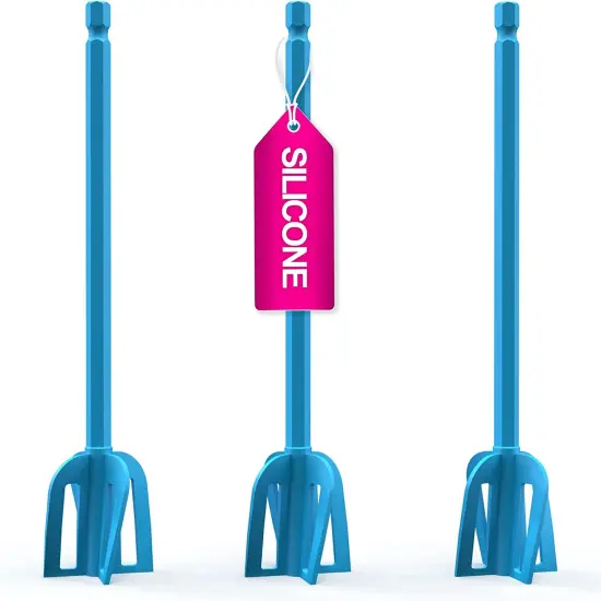 Pixiss Epoxy Resin Mixer Silicone Paddles - 3 Reusable Paddles {1}