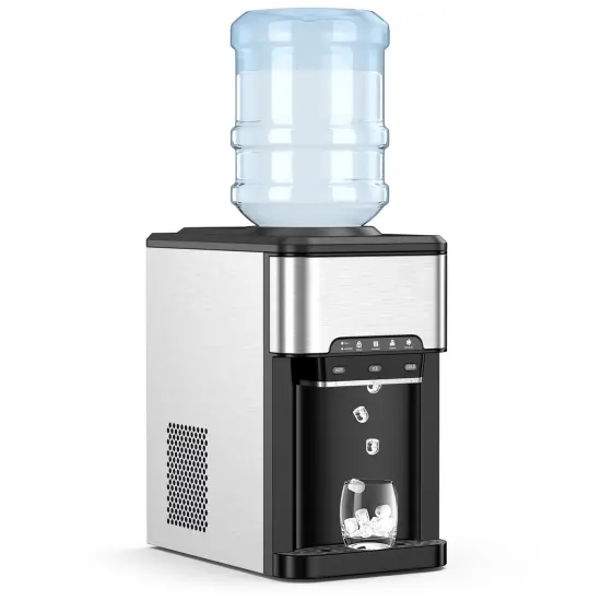 Costway 3-in-1 Water Cooler Dispenser with Built-in Ice Maker w/ 3 Temperature Settings {1}