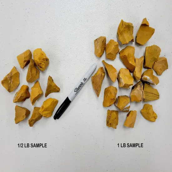 Yellow Jasper Crystals Brazil - Rough Stones Bulk {3}