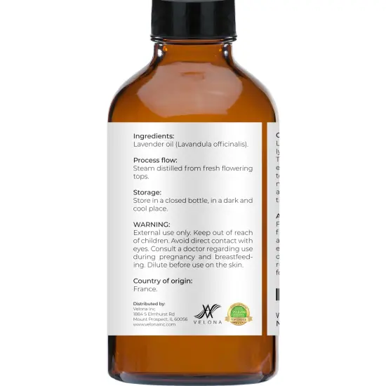 Lavender Essential Oil by Velona - 4 oz | Therapeutic Grade for Aromatherapy Diffuser {5}