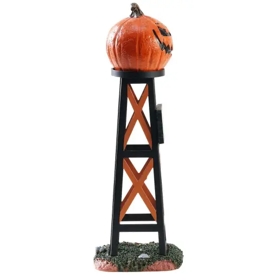 Lemax&reg; Spooky Town&trade; Halloween Village Accessory: Evil Pumpkin Water Tower {3}