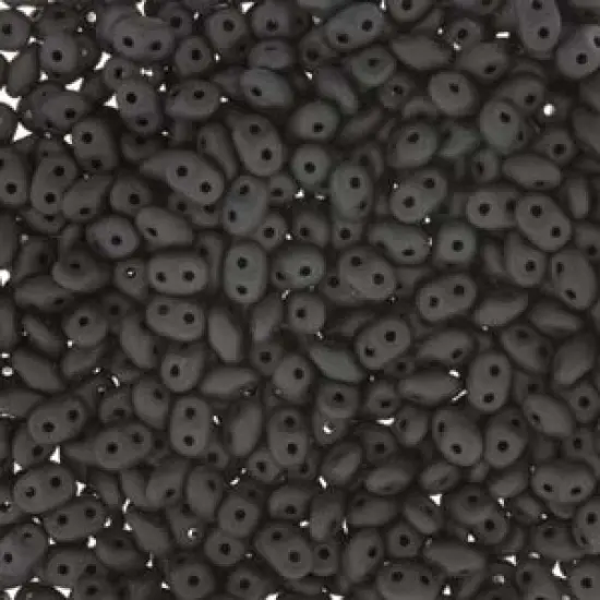 Superduo, Jet Black Matte, SD2398-84110, 50 grams {1}