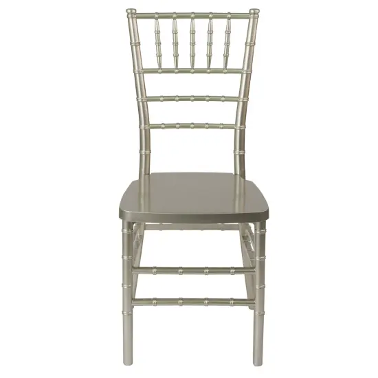 Emma and Oliver Wedding & Event Resin Stacking Chiavari Dining Chair Champagne {2}