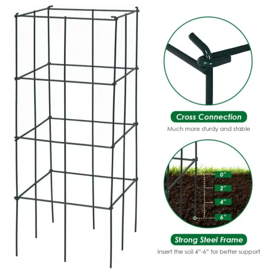 4 Pack Garden Trellis for Climbing Plants for Flower Vegetable {6}