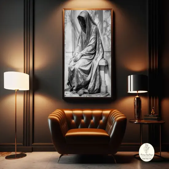 Shrouded Woman - Art paper by Painting Lady DesignsDecoupage & Mixed Media(Large - 24x36) {3}