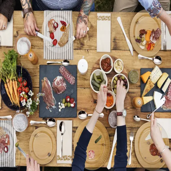 Clear Hard Plastic Disposable Plates 10" Dinner and 7" Salad Plate (25 Sets) {6}