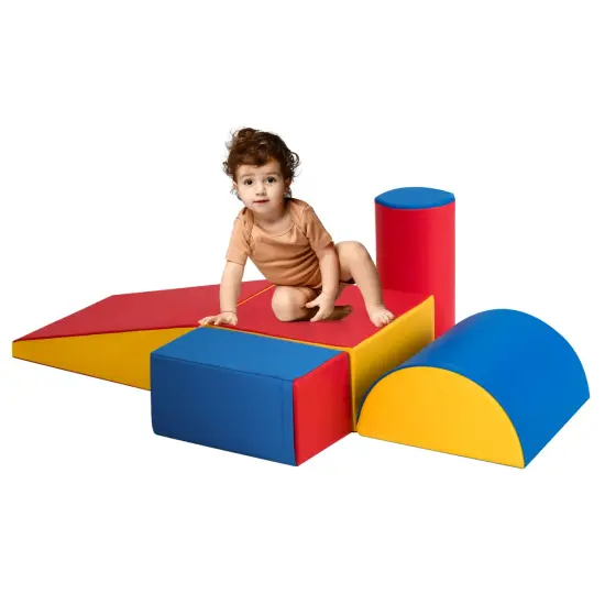 Crawl Climb Foam Shapes Playset Softzone Toy Red {6}