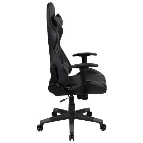 Emma and Oliver Z200 Gaming Chair Racing Office Ergonomic Computer PC Chair with Reclining Back Gray {5}